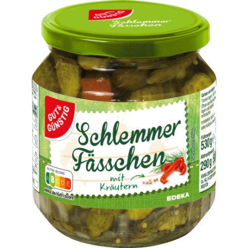 GUT&GÜNSTIG Schlemmerfässchen mit Kräuter 530g