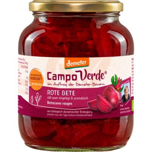 Demeter Campo Verde Rote Beete 680g
