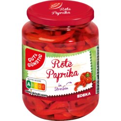GUT&GÜNSTIG Paprika rot in Streifen 320g