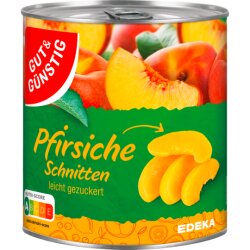 GUT&GÜNSTIG Pfirsiche in Schnitten leicht...