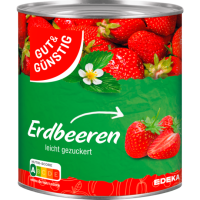 GUT&GÜNSTIG Erdbeeren leicht gezuckert 410g