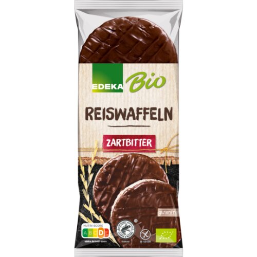 Bio EDEKA Reiswaffeln mit Zartbitterschokoladenüberzug 100g