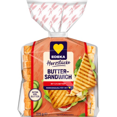 EDEKA Herzstücke Buttersandwich 375g