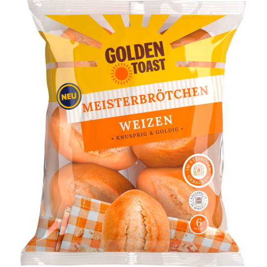 Golden Toast Meisterbrötchen Weizen 6ST 480g