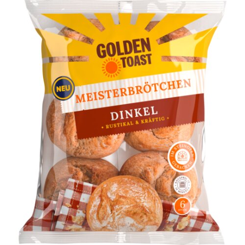 Golden Toast Meisterbrötchen Dinkel 6ST 480g