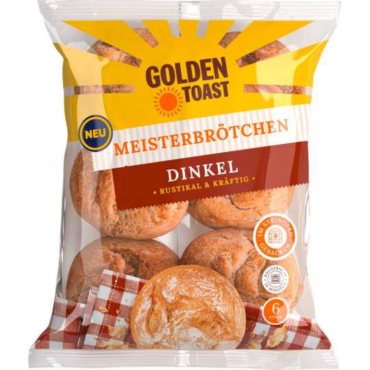 Golden Toast Meisterbrötchen Dinkel 6ST 480g