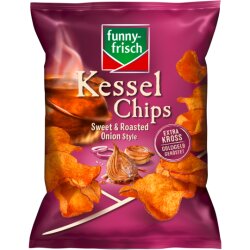 Funny-frisch Kessel Chips Sweet&Rost Onion 120g