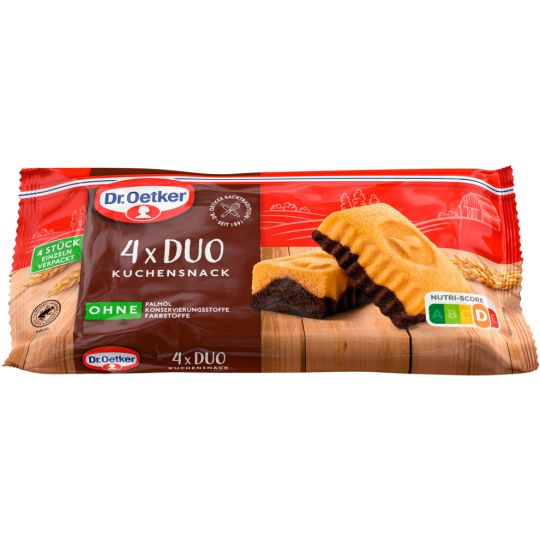 Dr.Oetker Fertiger Kuchensnack Duo 4ST 140g