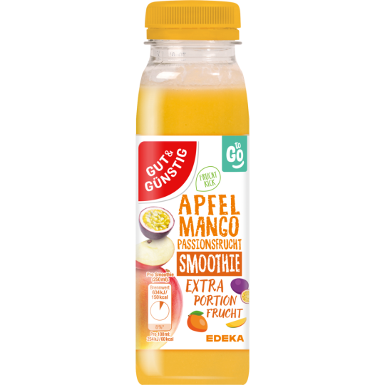 GUT&GÜNSTIG Apfel-Mango-Passionsfrucht Smoothie 250ml DPG