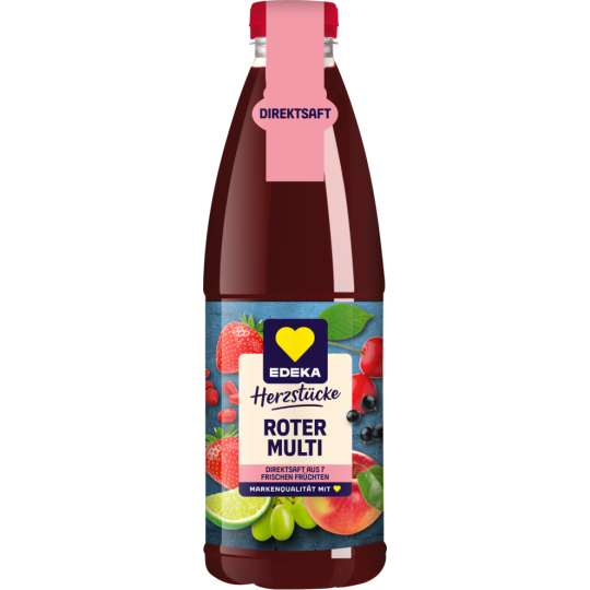 EDEKA Herzstücke Roter Multi Direktsaft 1l DPG