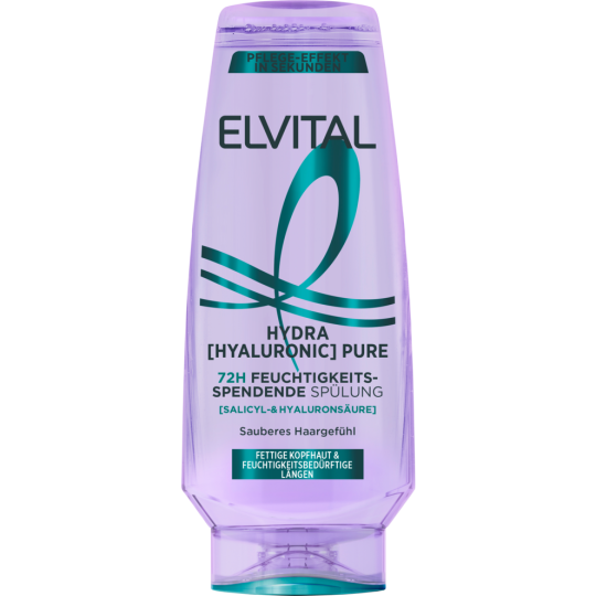 Elvital Hydra Hyaluronic Pure 72H Feuchtigkeitsspendende Spülung 250ml