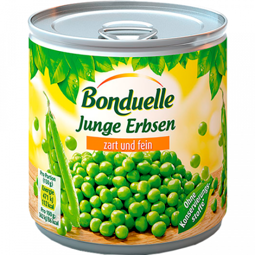 Bonduelle Junge Erbsen zart und extra fein 800g