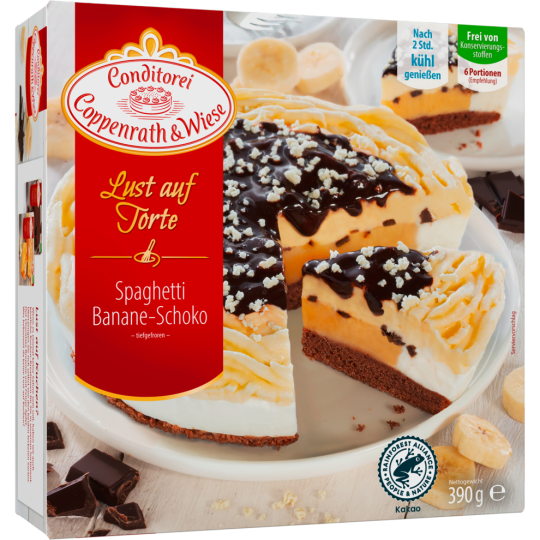 Coppenrath & Wiese Lust auf Torte Spaghetti-Banane-Schoko-Torte 390g