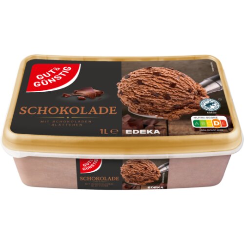 GUT & GÜNSTIG Schokoladen-Eis 1l