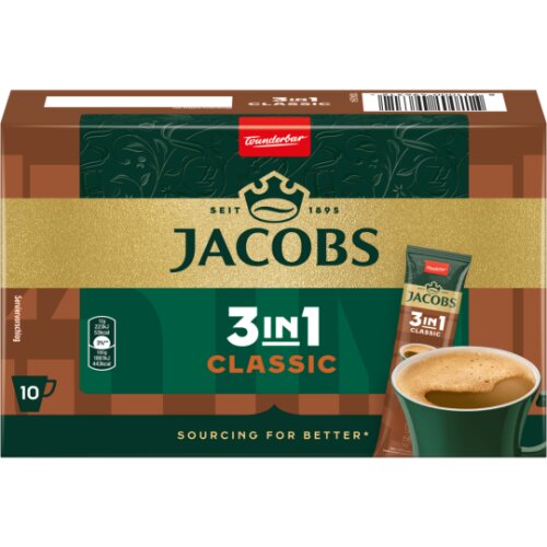 Jacobs Kaffee Instant 3in1 classic 10ST 120g