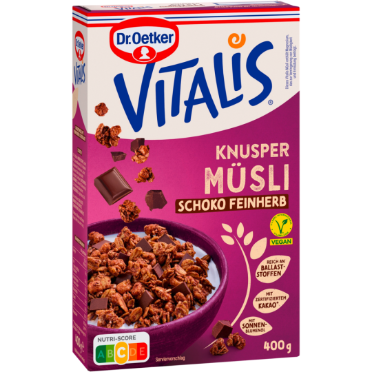 Dr.Oetker Vitalis Knuspermüsli Schoko feinherb 400g