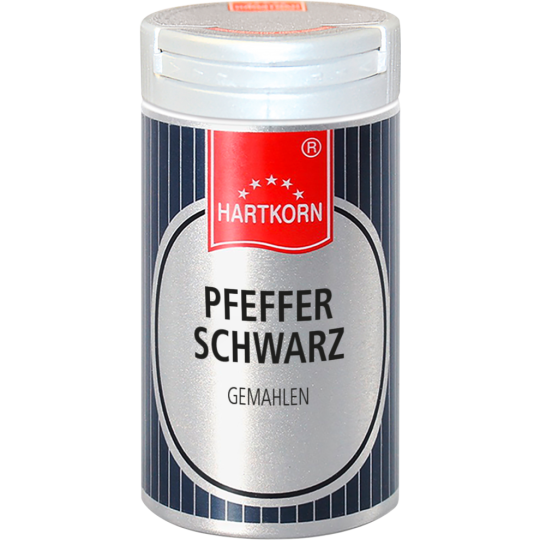 Hartkorn  Pfeffer schwarz gemahlen 35g