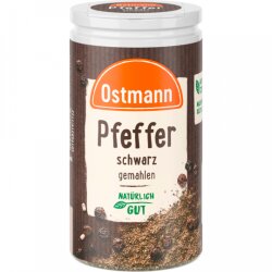 Ostmann Pfeffer schwarz gemahlen 50g
