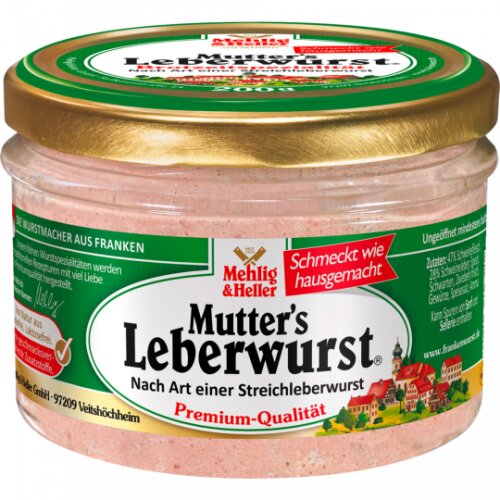 Mehlig & Heller Mutters Leberwurst 200g