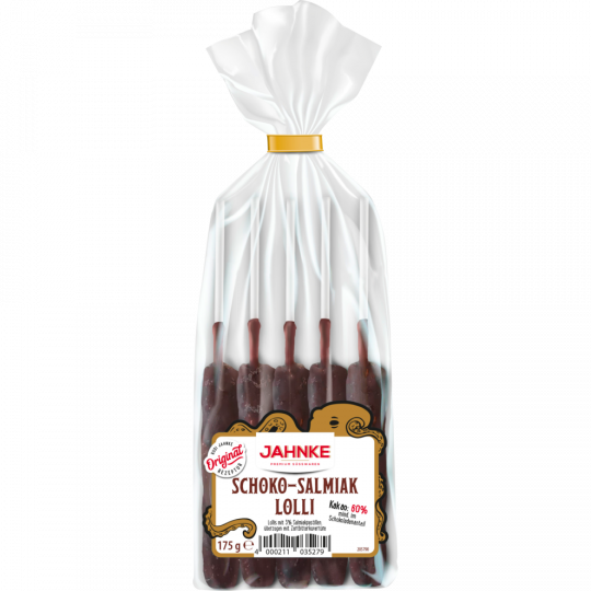 Jahnke Schoko Salmiak Lolli Der Echte 5ST 175g