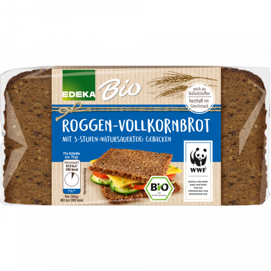 Bio EDEKA Roggenvollkornbrot 500g