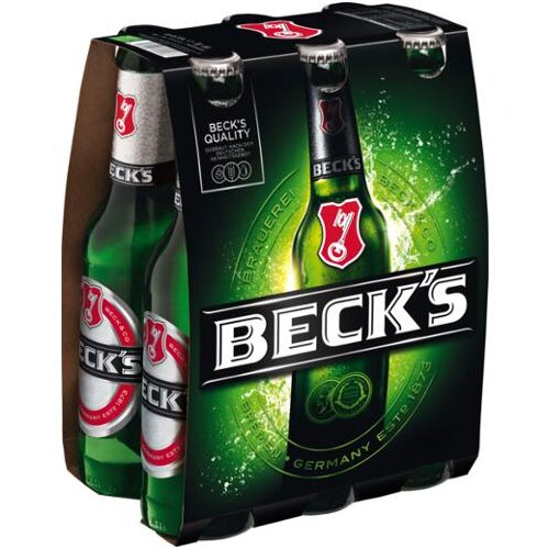 Becks Pils 6x0,33l Träger