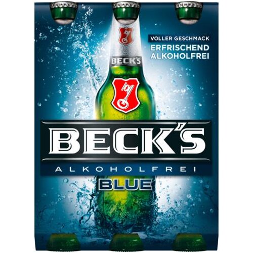 Becks Blue alkoholfrei 6x0,33l Träger