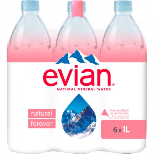 Evian Premium 6x1l Träger
