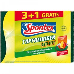 Spontex Topfreiniger Anti-Fett 3+1