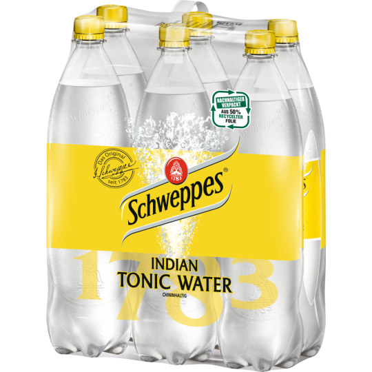 Schweppes Tonic Water 6x1,25l Träger