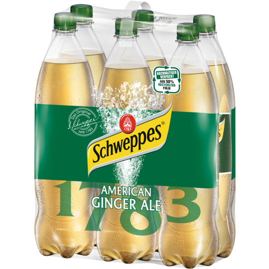 Schweppes Ginger Ale 6x1,25l Träger