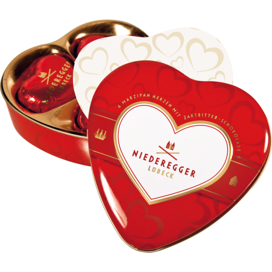 Niederegger Marzipan Herzen Geschenkdose 75g