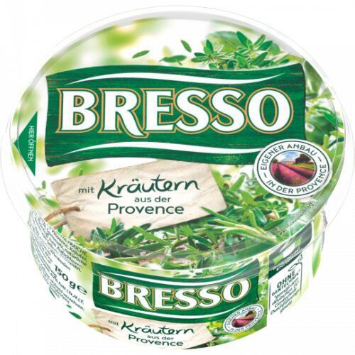 Bresso Frischkäse Kräuter der Provence 60% Fett i.Tr. 150g