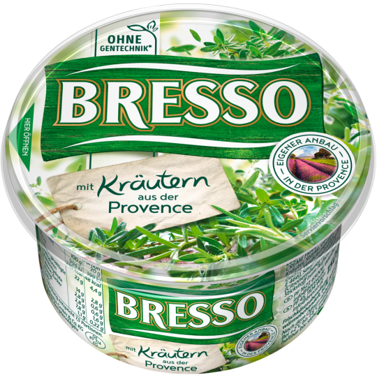 Bresso Frischkäse Kräuter der Provence 60% Fett i.Tr. 150g