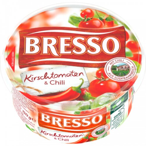 Bresso Frischkäse Kirschtomate Chilli 55% Fett i.Tr. 150g