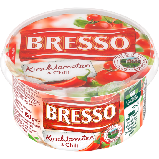 Bresso Frischkäse Kirschtomate Chilli 55% Fett i.Tr. 150g