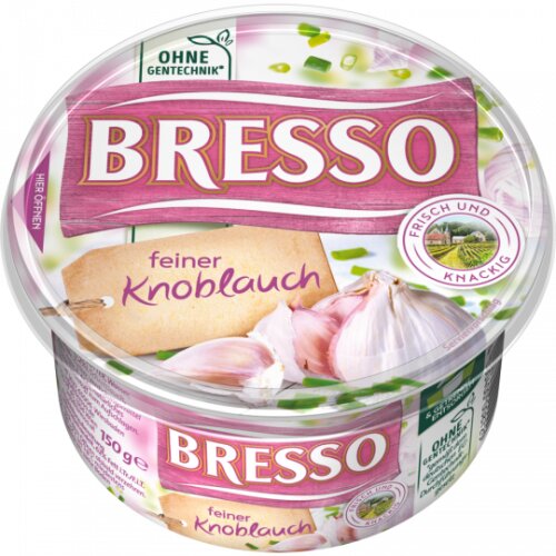 Bresso Frischkaese Knobl. 150g