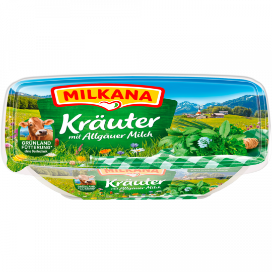 Milkana Schmelzkäse Kräuter 50% Fett i.Tr.200g