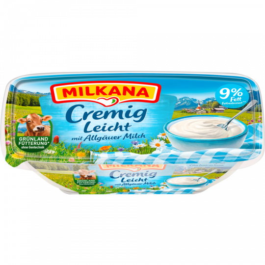 Milkana Schmelzkäse leicht 9% absolut 200g