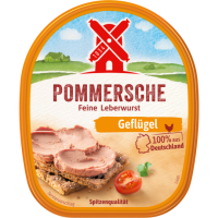 Pommersche Geflügelleberwurst fein 125g