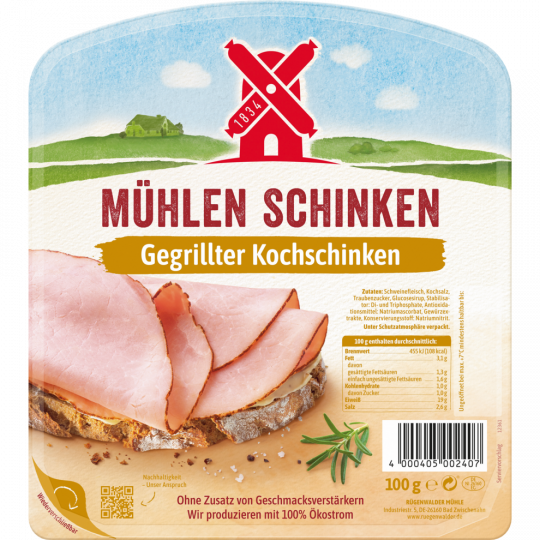 Mühlen Schinken gegrillter Kochschinken 100g