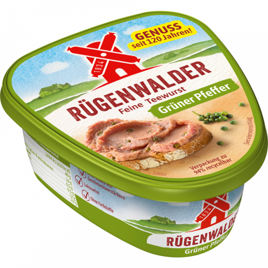 Rügenwalder Teewurst mit grünen Pfeffer 125g