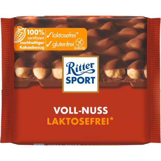Ritter Sport Voll-Nuss laktosefrei 100g