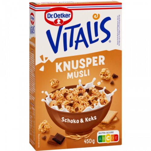 Dr.Oetker Vitalis Knusper Schoko+Keks 450g