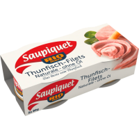 Saupiquet Thunfisch Filet Naturale ohne Öl 2x80g