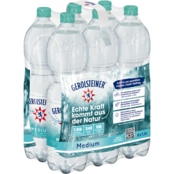 Gerolsteiner Medium 6x1,5l Träger