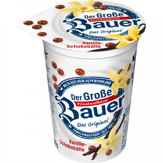 Bauer Joghurt Vanille mit Schokoballs 250g
