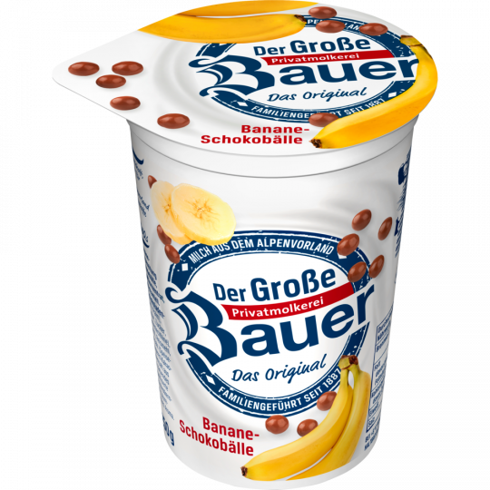 Bauer Joghurt Schokosplits Banane 3,5% 250g