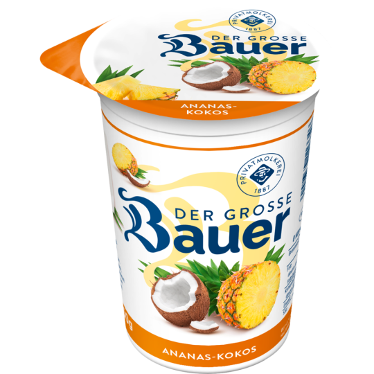 Bauer Fruchtjoghurt Ananas-Kokos 3,5% 250g