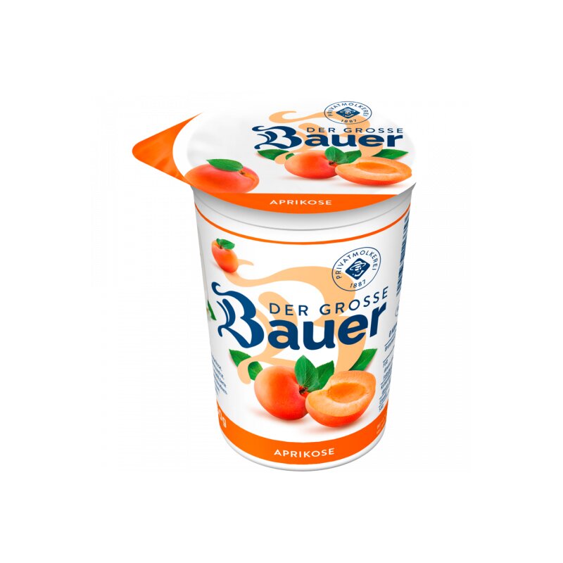 Bauer Fruchtjoghurt Lebensm 250g Aprikose - Lebensmittel-Versand.eu 